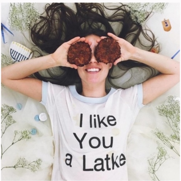 WILDFOX “I like you a latke” shirt (preloved) - Picture 1 of 2